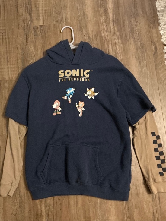 Other - Sonic the Hedgehog collaboration pullover graphic hoodie, size XL( youth)